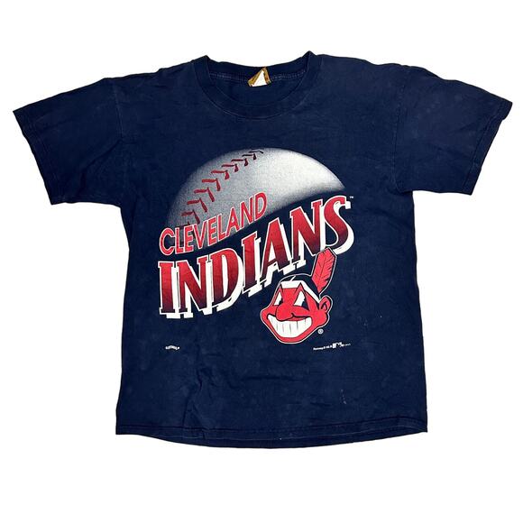 VTG 1995 Indians Baseball Tee - Picture 1 of 3